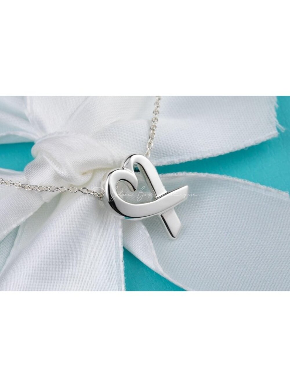 Tiffany & Co. Vintage Loving Heart Necklace Paloma Picasso Sterling Silver 16"